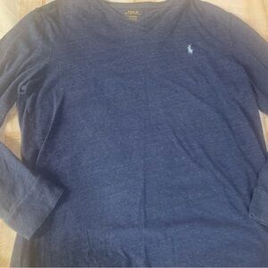 Polo by Ralph Lauren Men's Navy Long Sleeve Tee size Large